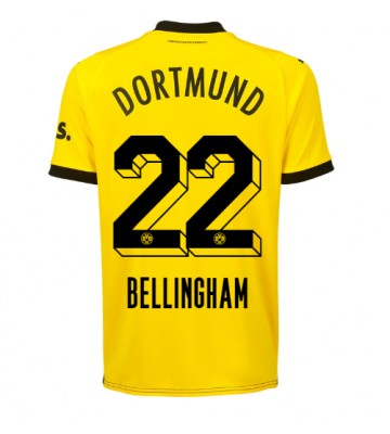 Borussia Dortmund Jude Bellingham #22 Hjemmedrakt 2023-24 Kortermet